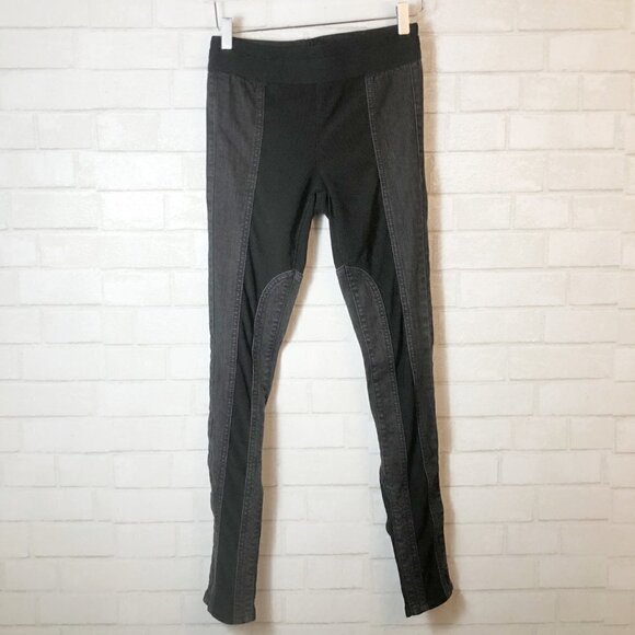 BCBGMaxAzria Night Sand Jackson Moto Paneled Denim Leggings Women's Size S - Picture 2 of 5